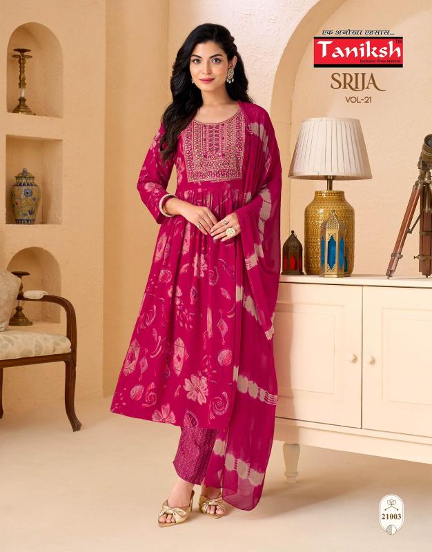 Taniksh srija vol 21 wholesale kurtis and palazzo set